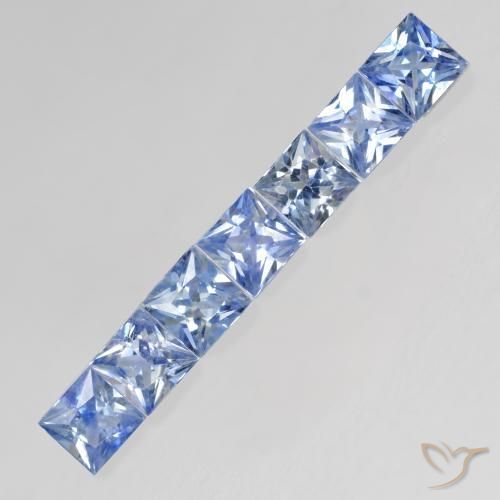 Shop natural 1.26ct 薄いパープルがかったブルー サファイア gems, 四角形, from タンザニア at GemSelect. In stock, global shipping!