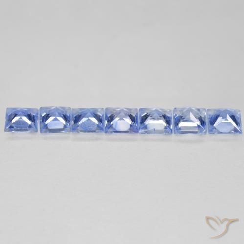 Shop natural 1.26ct 薄いパープルがかったブルー サファイア gems, 四角形, from タンザニア at GemSelect. In stock, global shipping!
