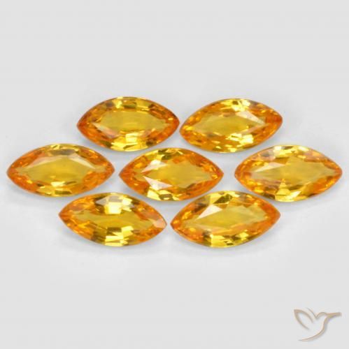Shop natural 1.23ct 濃いオレンジゴールド サファイア gems, マーキーズ, from タンザニア at GemSelect. In stock, global shipping!