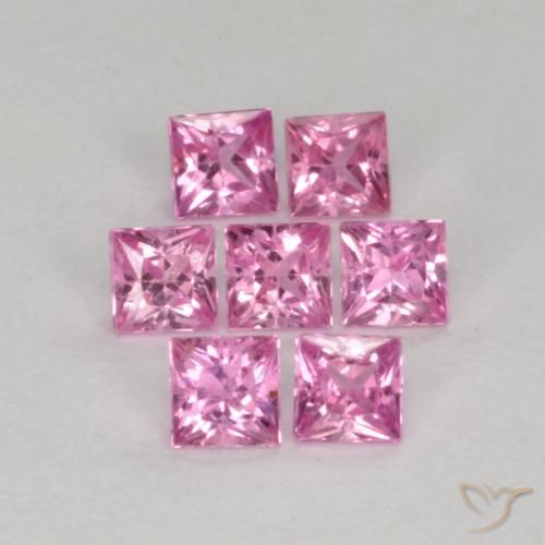 Shop natural 0.61ct 非常に薄いロイヤルパープルピンク サファイア gems, 四角形, from タンザニア at GemSelect. In stock, global shipping!