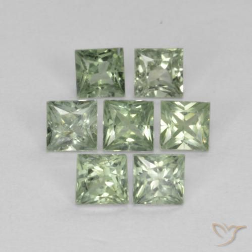 Shop natural 1.02ct 薄いセージグリーン サファイア gems, 四角形, from タンザニア at GemSelect. In stock, global shipping!