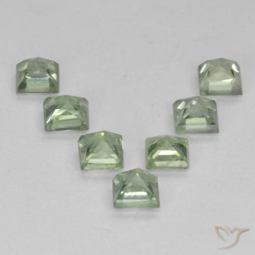 Shop natural 1.02ct 薄いセージグリーン サファイア gems, 四角形, from タンザニア at GemSelect. In stock, global shipping!