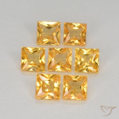 Shop natural 1.44ct 濃いゴールデンオレンジ サファイア gems, 四角形, from タンザニア at GemSelect. In stock, global shipping!