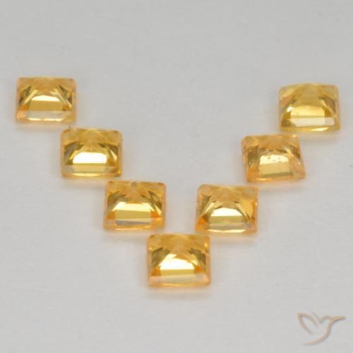 Shop natural 1.44ct 濃いゴールデンオレンジ サファイア gems, 四角形, from タンザニア at GemSelect. In stock, global shipping!