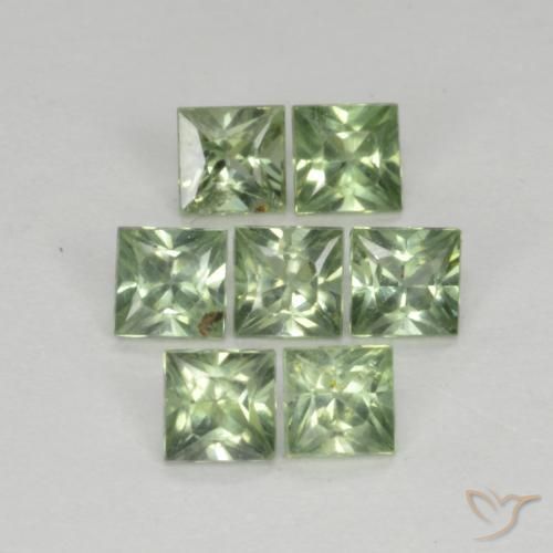 Shop natural 1.40ct ライトグリーン サファイア gems, 四角形, from タンザニア at GemSelect. In stock, global shipping!
