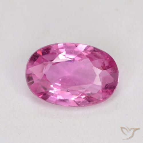 0.60ct 天然 ディープピンク サファイア, 楕円形, VS-SI