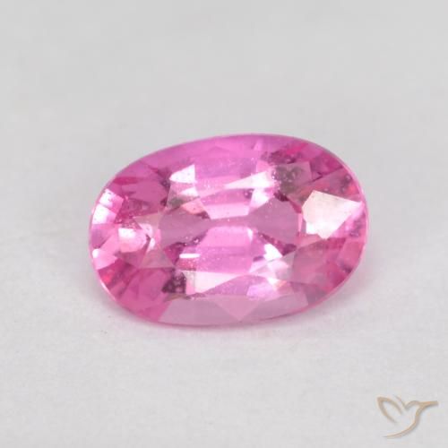 0.63ct 天然 ミディアムパープル サファイア, 楕円形, VS-SI