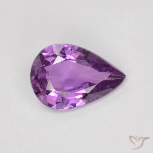 0.47ct 天然 パープルがかったバイオレット サファイア, 洋梨の形, VS