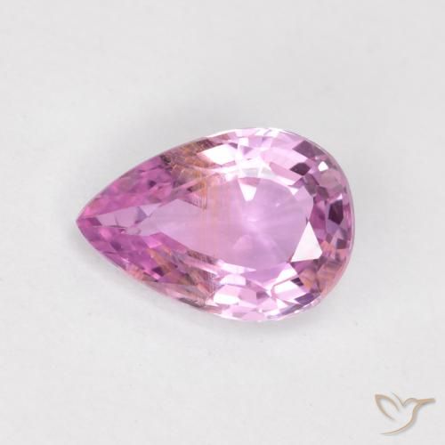 0.59ct 天然 ライトピンク サファイア, 洋梨の形, VS