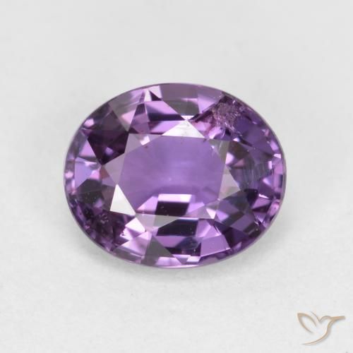 0.84ct 天然 ディープバイオレット サファイア, 楕円形, VS-SI