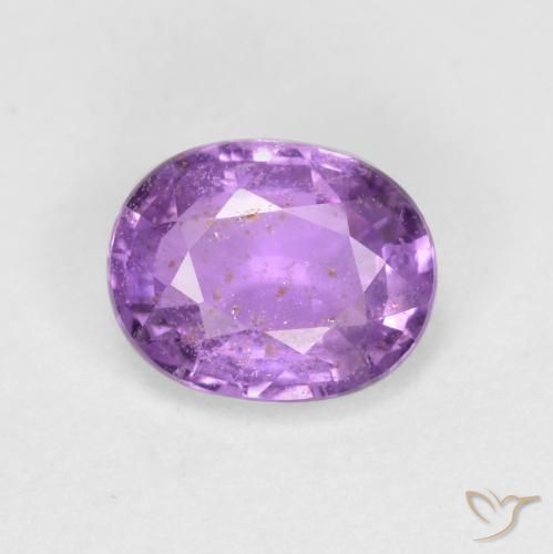 0.77ct 天然 パープルがかったバイオレット サファイア, 楕円形, VS-SI