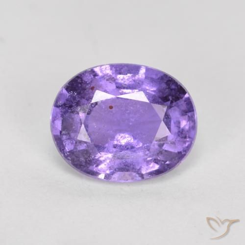 0.77ct 天然 ロイヤルバイオレット サファイア, 楕円形, VS-SI