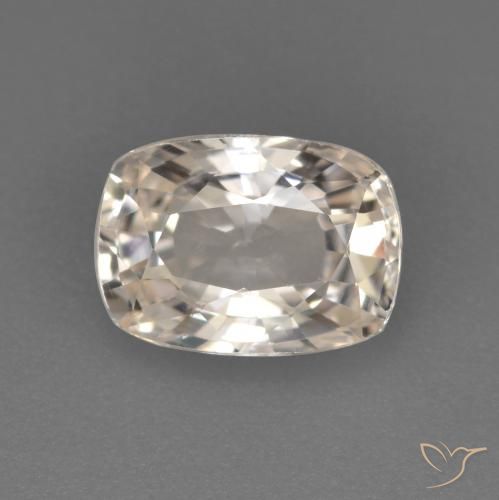 1.13ct 天然 非常に薄いゴールデン サファイア, クッション, VVS-VS