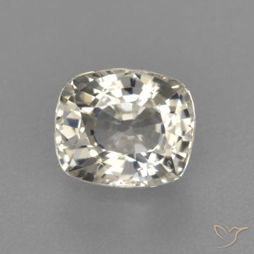 1.18ct 天然 薄いイエロー サファイア, クッション, VVS-VS
