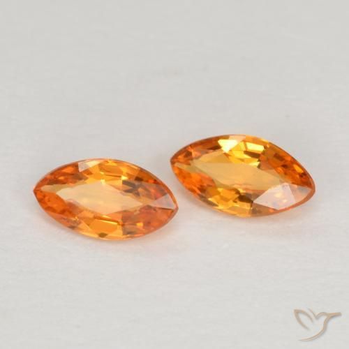 Shop natural 0.37ct 鮮やかなオレンジ サファイア gems, マーキーズ, from タンザニア at GemSelect. In stock, global shipping!