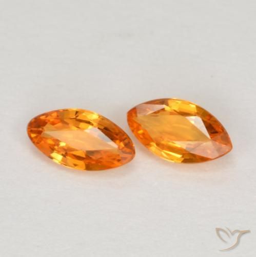 Shop natural 0.39ct 鮮やかなオレンジ サファイア gems, マーキーズ, from タンザニア at GemSelect. In stock, global shipping!