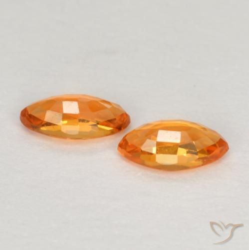 Shop natural 0.39ct 鮮やかなオレンジ サファイア gems, マーキーズ, from タンザニア at GemSelect. In stock, global shipping!