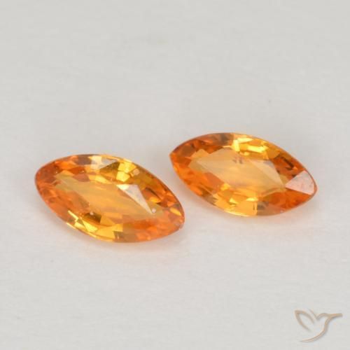 Shop natural 0.39ct 鮮やかなオレンジ サファイア gems, マーキーズ, from タンザニア at GemSelect. In stock, global shipping!