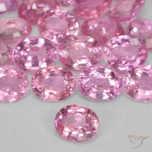 0.45ct 天然 バブルガムピンク サファイア, 楕円形, VS-SI