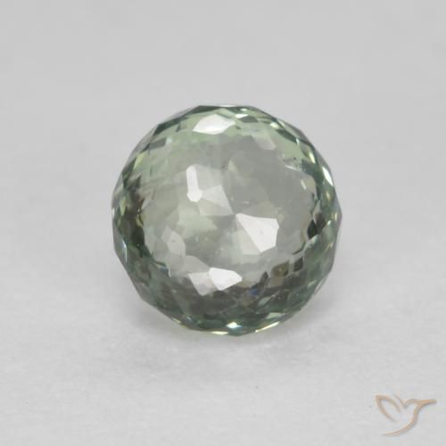 0.55ct 天然 モスグリーン サファイア, ラウンド, VS