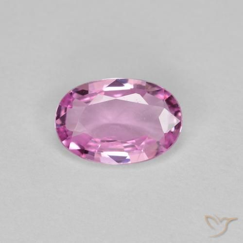 0.58ct 天然 ロイヤルパープルピンク サファイア, 楕円形, VVS