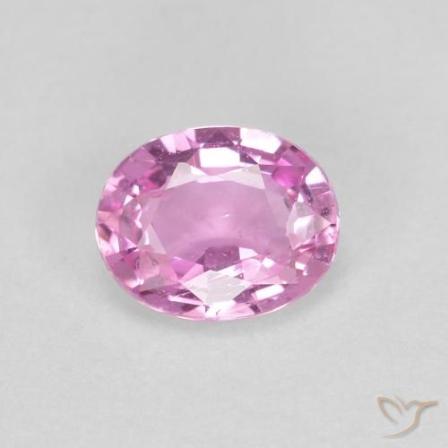 0.43ct 天然 薄いロイヤルパープルピンク サファイア, 楕円形, VVS-VS