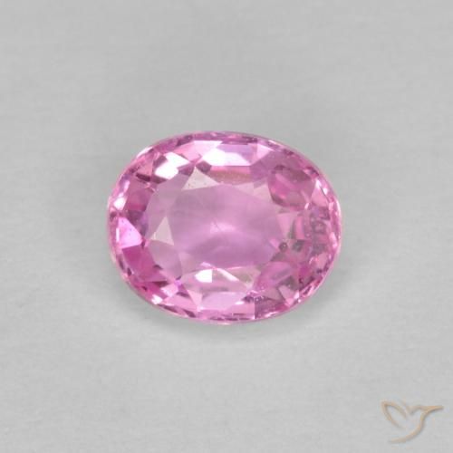 0.47ct 天然 ミディアムピンク サファイア, 楕円形, VS