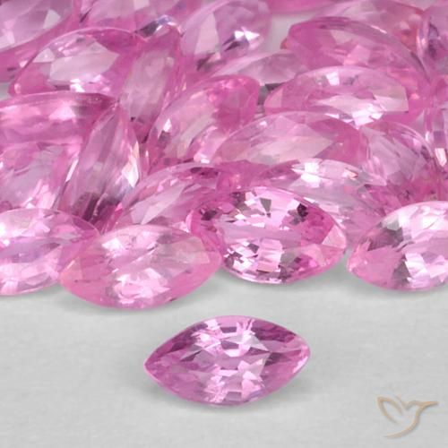 0.12ct 天然 ミディアムピンク サファイア, マーキーズ, VS