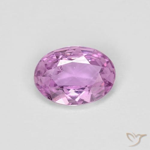 0.63ct 天然 ライトバイオレット サファイア, 楕円形, VS