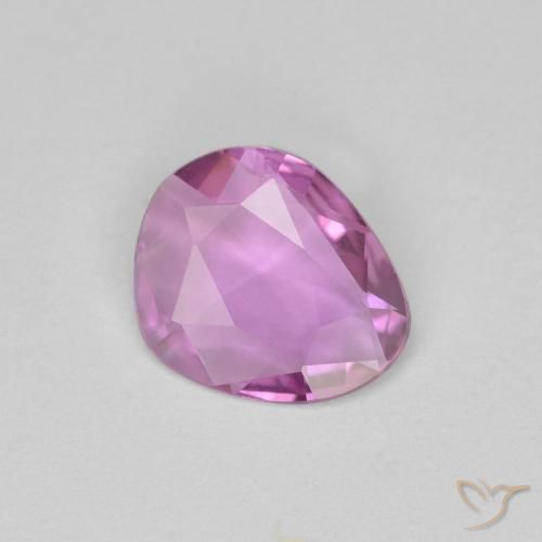 0.84ct 天然 パープルピンク サファイア, ファンシー, VVS-VS