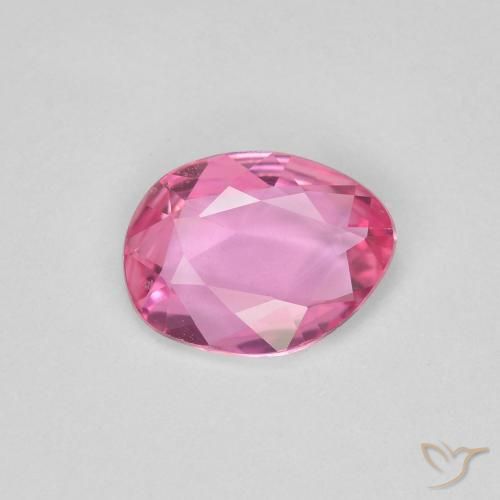 0.92ct 天然 ミディアムピンク サファイア, ファンシー, VVS-VS