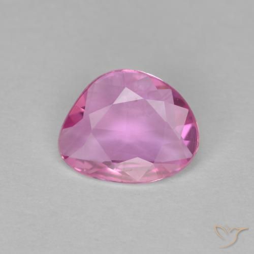 0.65ct 天然 ミディアムピンク サファイア, ファンシー, VVS
