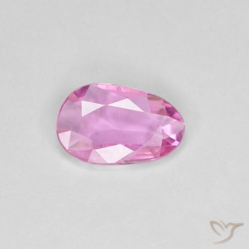 0.75ct 天然 ミディアムピンク サファイア, ファンシー, VS