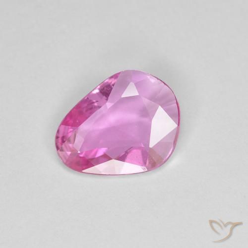 0.91ct 天然 ミディアムピンク サファイア, ファンシー, VVS-VS