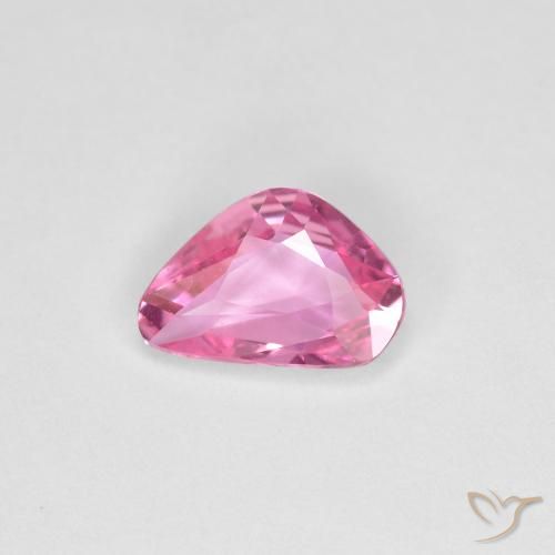0.75ct 天然 ロイヤルパープルピンク サファイア, ファンシー, VVS-VS