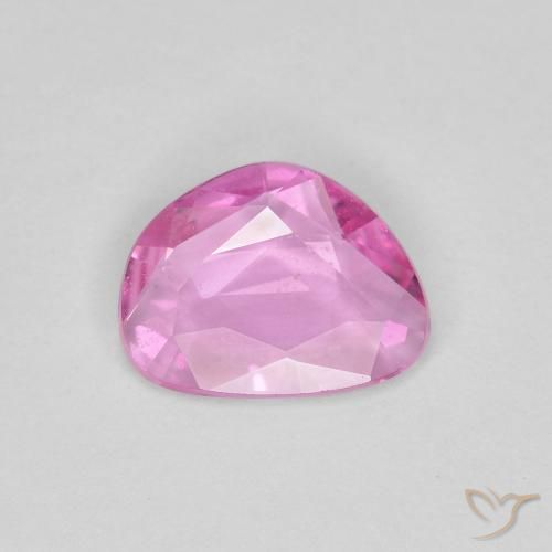 0.63ct 天然 濃いピンク サファイア, ファンシー, VVS-VS