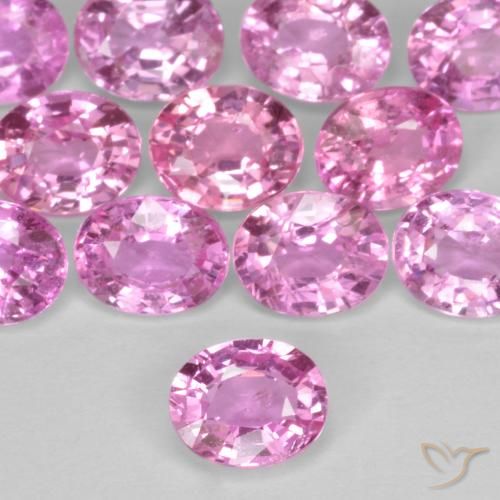 0.40ct 天然 ディープピンク サファイア, 楕円形, VS