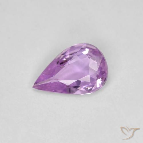 0.50ct 天然 ライラック サファイア, 洋梨の形, VS