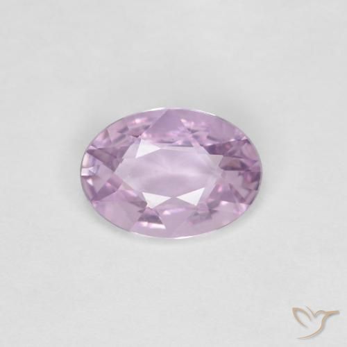 0.58ct 天然 非常に薄い紫 サファイア, 楕円形, VVS