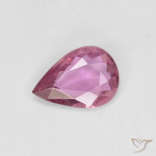 0.53ct 天然 ミディアムピンク サファイア, 洋梨の形, VS