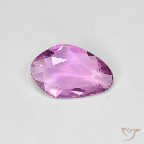 0.66ct 天然 ミディアムダークパープル サファイア, ファンシー, VS