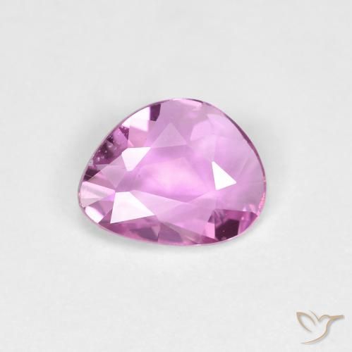 0.66ct 天然 ピンクがかったパープル サファイア, ファンシー, VS