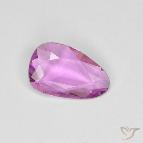 0.72ct 天然 ピンクがかったパープル サファイア, ファンシー, VS