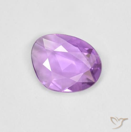 0.61ct 天然 ライラックパープル サファイア, ファンシー, VVS-VS