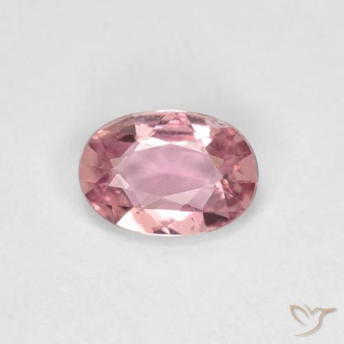 0.48ct 天然 薄いピンクのバブルガム サファイア, 楕円形, VS