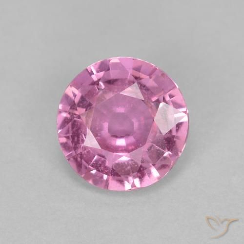 0.60ct 天然 濃いピンク サファイア, ラウンド, VS