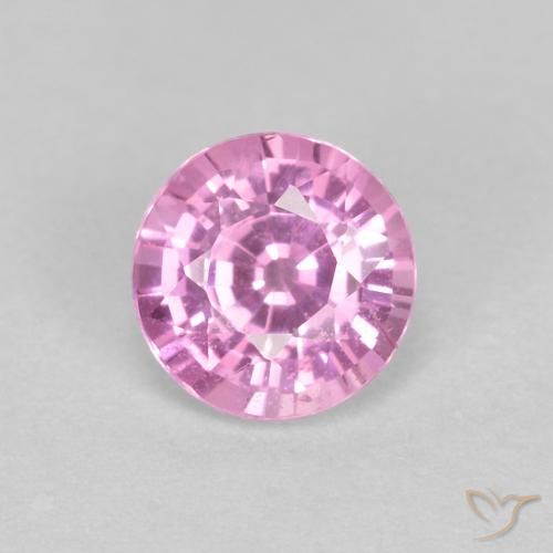 0.60ct 天然 ロイヤルパープルピンク サファイア, ラウンド, VS