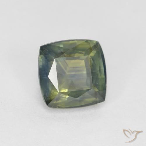 0.97ct 天然 マルチカラー サファイア, クッション, VS