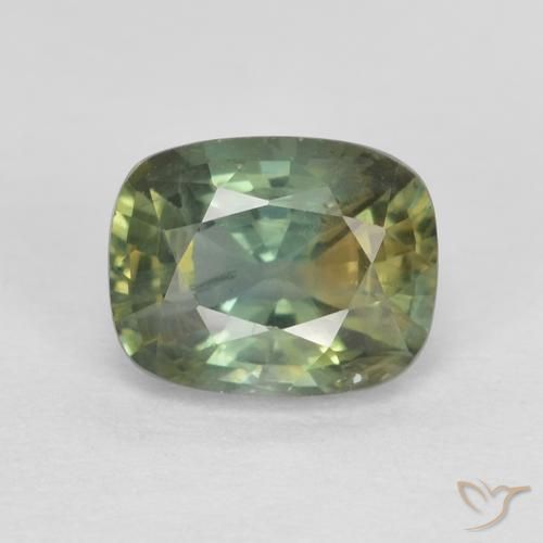 1.38 ct ルース クッション カット サファイア、5.7 x 5.3 mm マダガスカル産, Photo A