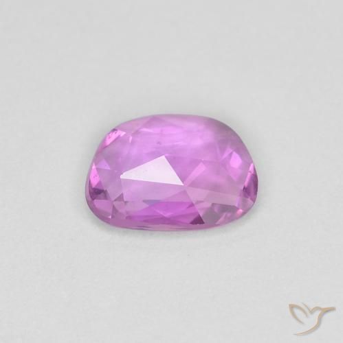 0.48カラットの天然Medium Light-Purpleサファイア、ファンシー、VS